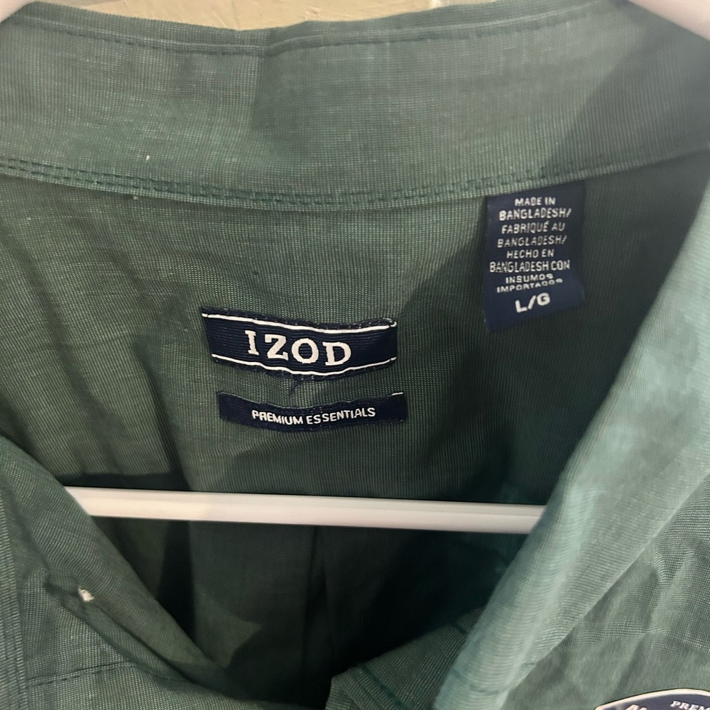 Izod Premium Essentials Forest Green Shirt